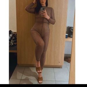 Sexy mesh full bodysuit